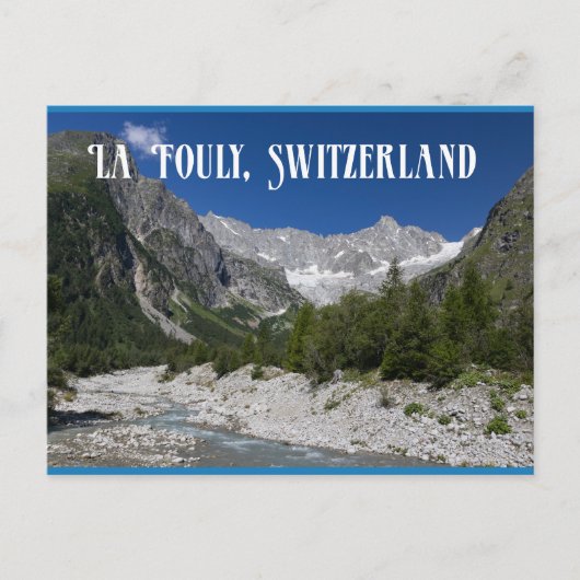 Schöne Landschaft, La Fouly, Schweiz Postkarte (Vorderseite)