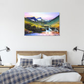 Schöne Landschaft Landschaft Islands Leinwanddruck (Insitu (Schlafzimmer))