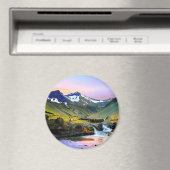 Schöne Landschaft Landschaft Islands Magnet (In Situ (Geschirrspüler))