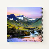 Schöne Landschaft Landschaft Islands Notizblock (Rückseite)