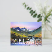 Schöne Landschaft Landschaft Islands Postkarte (Stehend Vorderseite)