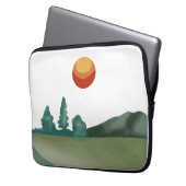 Schöne Landschaft Laptopschutzhülle (Vorderseite Links)