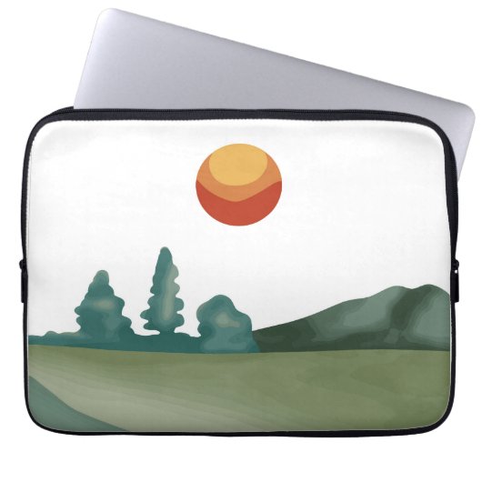 Schöne Landschaft Laptopschutzhülle (Vorderseite)
