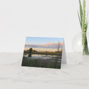 Schöne Landschaft - leere Grußkarte Karte