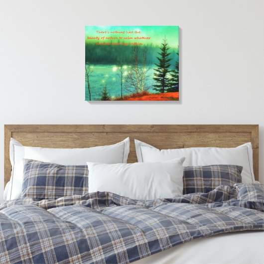 Schöne Landschaft Leinwanddruck (Insitu (Schlafzimmer))