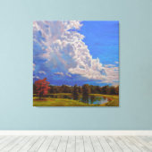 Schöne Landschaft Leinwanddruck (Insitu (Holzboden))