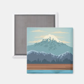 Schöne Landschaft Magnet (Vorderseite/Rückseite)