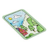 Schöne Landschaft Magnet (Rechte Seite)