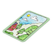 Schöne Landschaft Magnet (Linke Seite)