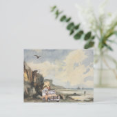 Schöne Landschaft mit Blick auf das Wasser Postkarte (Stehend Vorderseite)