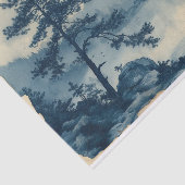 Schöne Landschaft mit einem ruhigen, glasklaren Fl Seidenpapier (Ausschnitt)