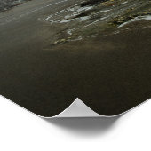 Schöne Landschaft mit Meer und dramatischer Himmel Poster (Ecke)