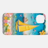 Schöne Landschaft mit Segelboot Case-Mate iPhone Hülle (Rückseite (Horizontal))