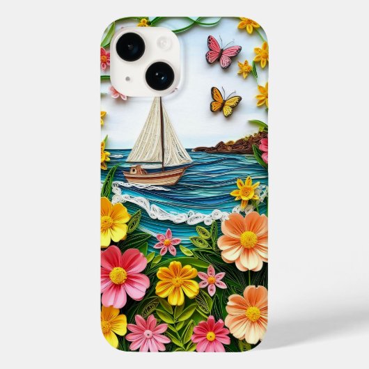 Schöne Landschaft mit Segelboot Case-Mate iPhone Hülle (Rückseite)
