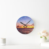 Schöne Landschaft Runde Wanduhr (Zuhause)