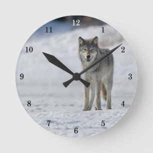 Schöne Landschaft Runde Wanduhr