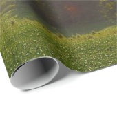 Schöne Landschaft Sicht auf Berg und Wald Geschenkpapier (Rolleneckpunkt)