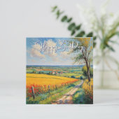 Schöne Landschaft Sommerlandschaft Geburtstag Karte (Stehend Vorderseite)