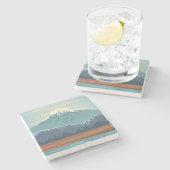 Schöne Landschaft Steinuntersetzer (Seitenansicht)