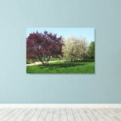 Schöne Landschaft und Bäume Leinwanddruck (Insitu (Holzboden))
