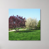 Schöne Landschaft und Bäume Leinwanddruck (Vorderseite)