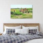 Schöne Landschaft und Traktoren Kunst, Kultur und  Leinwanddruck (Insitu (Schlafzimmer))
