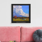 Schöne Landschaft von Illinois mit großen Wolken Leinwanddruck (Insitu (Wohnzimmer))