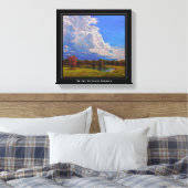Schöne Landschaft von Illinois mit großen Wolken Leinwanddruck (Insitu (Schlafzimmer))