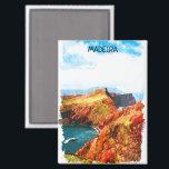 Schöne Landschaft von Madeira Magnet<br><div class="desc">Spüren Sie den Geist Madeiras und tragen Sie ein Stück dieser einzigartigen Insel mit sich,  wohin Sie auch gehen. Dieser Magnet ist eine schöne Abbildung,  die die schöne Landschaft der portugiesischen Insel zeigt. Machen Sie es sich selbst und kaufen Sie jetzt.</div>