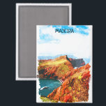 Schöne Landschaft von Madeira Magnet<br><div class="desc">Spüren Sie den Geist Madeiras und tragen Sie ein Stück dieser einzigartigen Insel mit sich,  wohin Sie auch gehen. Dieser Magnet ist eine schöne Abbildung,  die die schöne Landschaft der portugiesischen Insel zeigt. Machen Sie es sich selbst und kaufen Sie jetzt.</div>