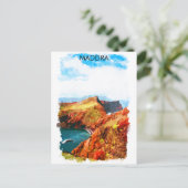 Schöne Landschaft von Madeira Postkarte (Stehend Vorderseite)