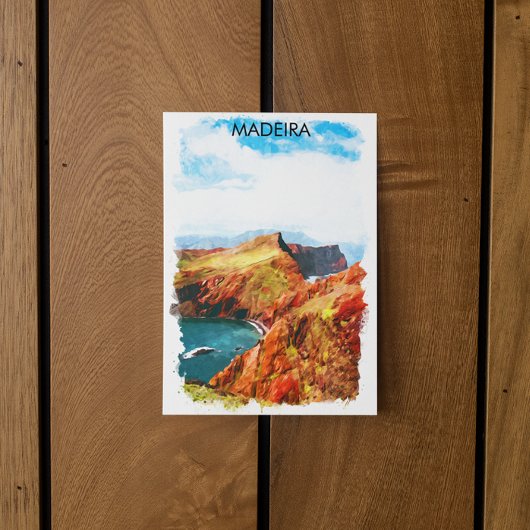 Schöne Landschaft von Madeira Postkarte