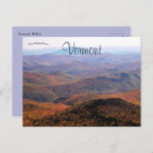 Schöne Landschaft von Vermont Postkarte (Vorne/Hinten)