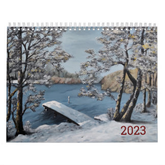 Schöne Landschaften 2023 Kalender - Ölgemälde