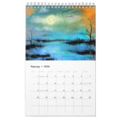 Schöne Landschaften - Aquarellbilder Kunst Kalender (Feb 2026)