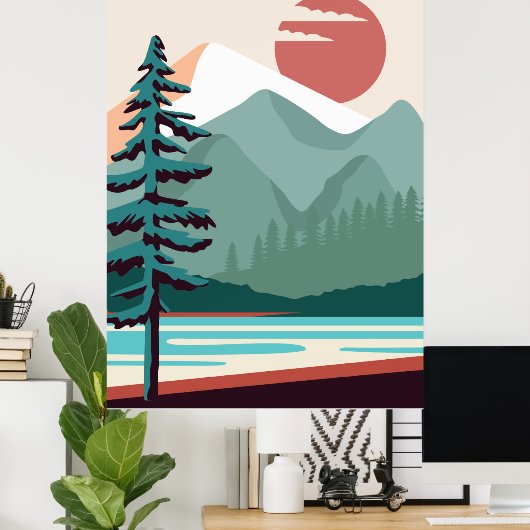 Schöne Landschaften Poster (Heimbüro)