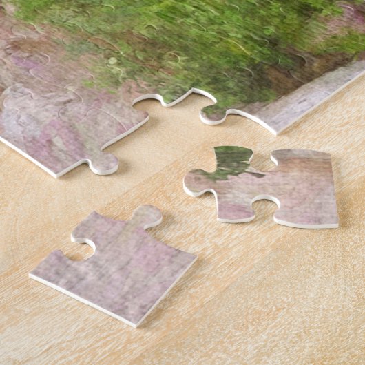 Schöne Landschaftliche Straße in der Provence Fran Puzzle (Seite)