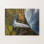 Schöne Landschaftsansicht von Seljalandsfoss Puzzle (Horizontal)