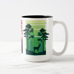 Schöne Landschaftsbilder Zweifarbige Tasse