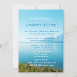 Schöne Landschaftsfotografie Abschluss Einladung