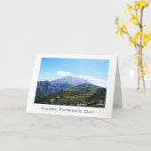 Schöne Landschaftsfotografie Vatertag Karte (Gelbe Blume)