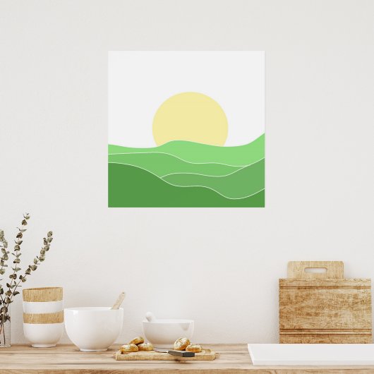 schöne Landschaftskunst Poster (Küche)