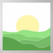 schöne Landschaftskunst Poster (Vorne)