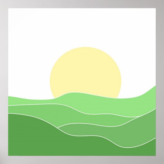 schöne Landschaftskunst Poster (Vorne)