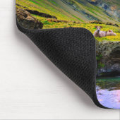 Schöne Landschaftslandschaft von Island Mousepad (Ecke)