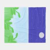 schöne Landschaftsmalerei Fleecedecke (Vorderseite (Horizontal))