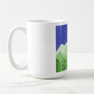 schöne Landschaftsmalerei Kaffeetasse