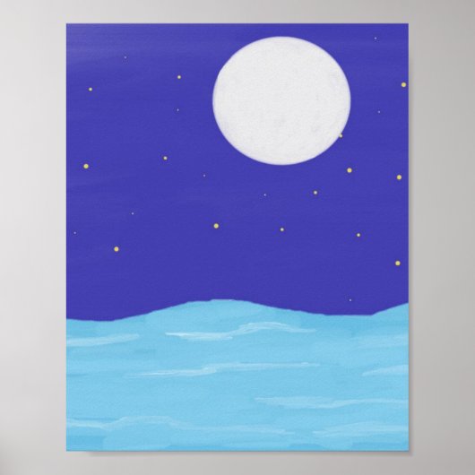 schöne Landschaftsmalerei Poster (Vorne)