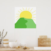 schöne Landschaftsmalerei Poster (Küche)