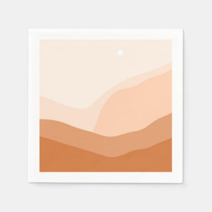 schöne Landschaftsmalerei Serviette
